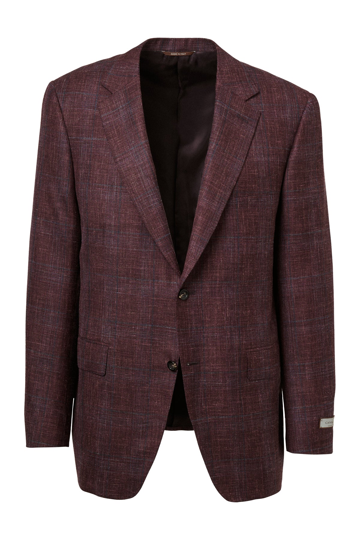 Linen-Blend Plaid Sportcoat-Canali-Boyds Philadelphia