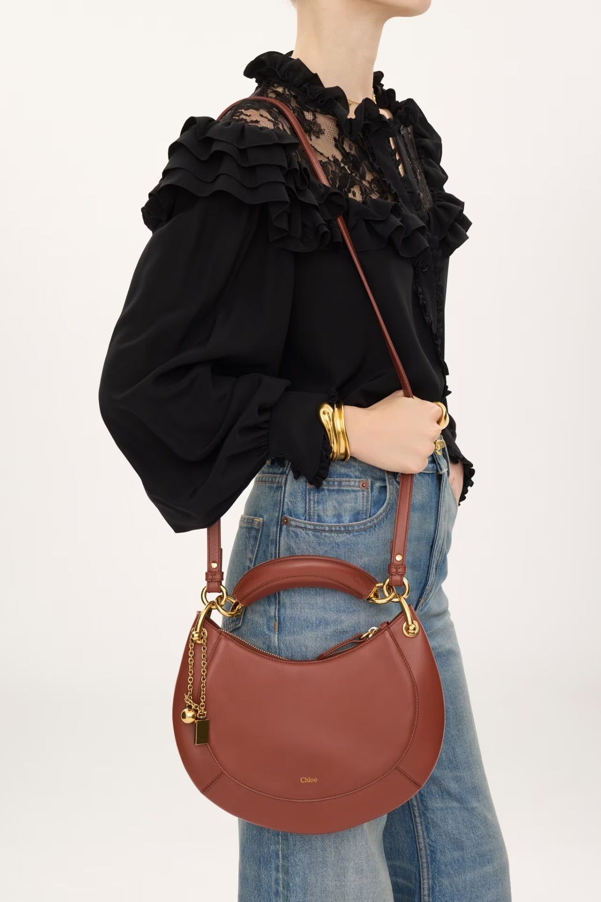 Small Banana Zipped Hobo Bag-Chloé-Boyds Philadelphia