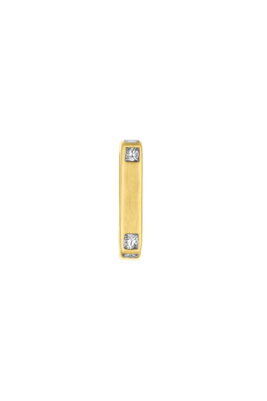 Oval Clip with Diamonds