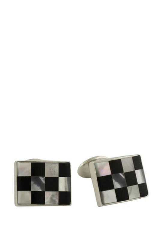 Checkerboard Cufflinks-David Donahue-Boyds Philadelphia