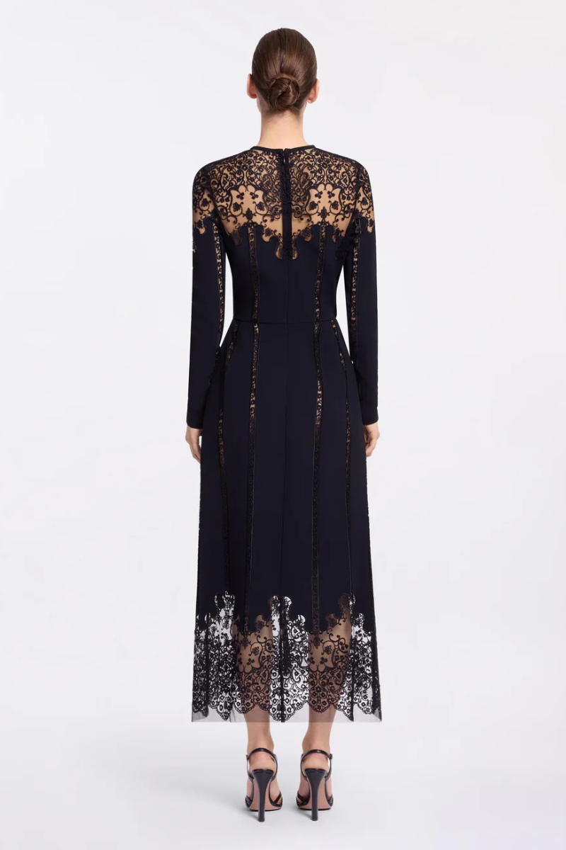 Cady & Lace Midi Dress, Black / 6