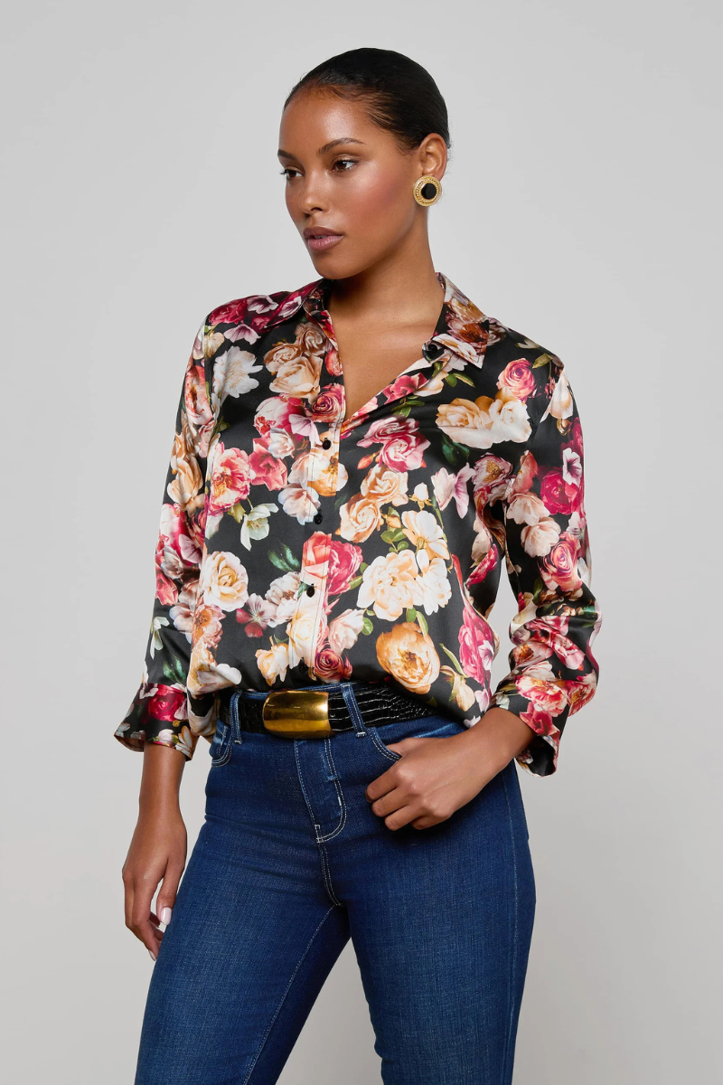 Dani Silk Blouse-L'AGENCE-Boyds Philadelphia