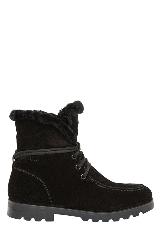 Lug Sole Shearling Lined Lace Up Bootie-Santoni-Boyds Philadelphia