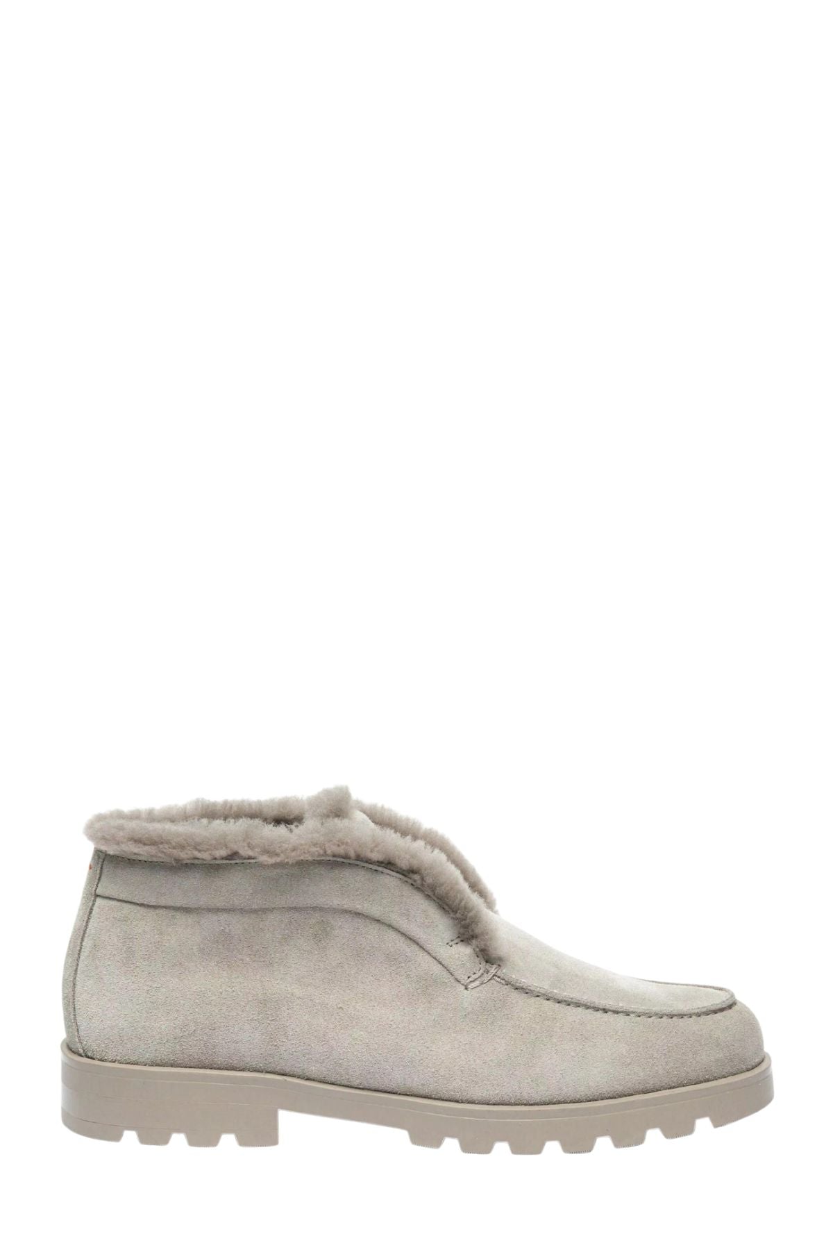 Lug Sole Shearling Lined Slip On Bootie