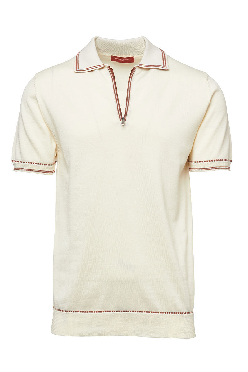 Contrast Knit Polo-Daniele Fiesoli-Boyds Philadelphia