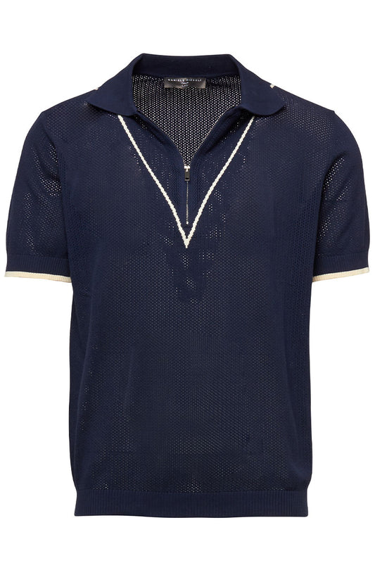 V Trim Zip Polo-Daniele Fiesoli-Boyds Philadelphia