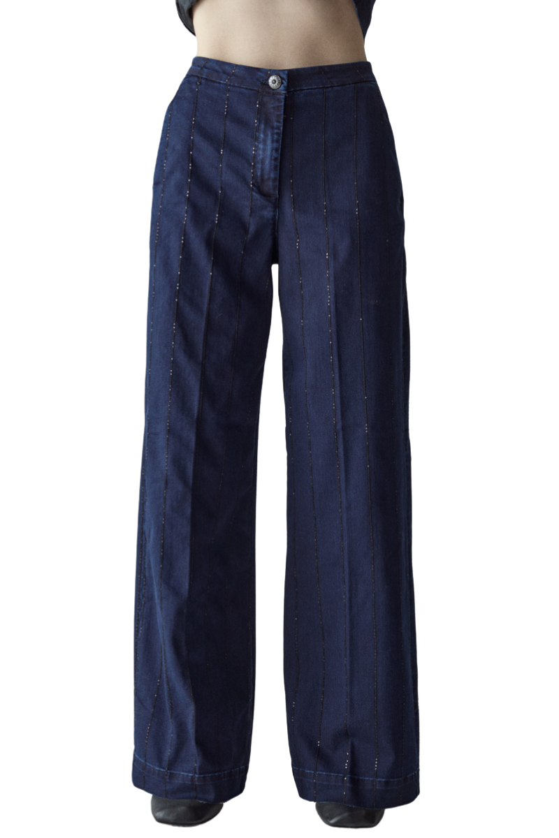 Sequin Stripe Jeans-Shaft-Boyds Philadelphia