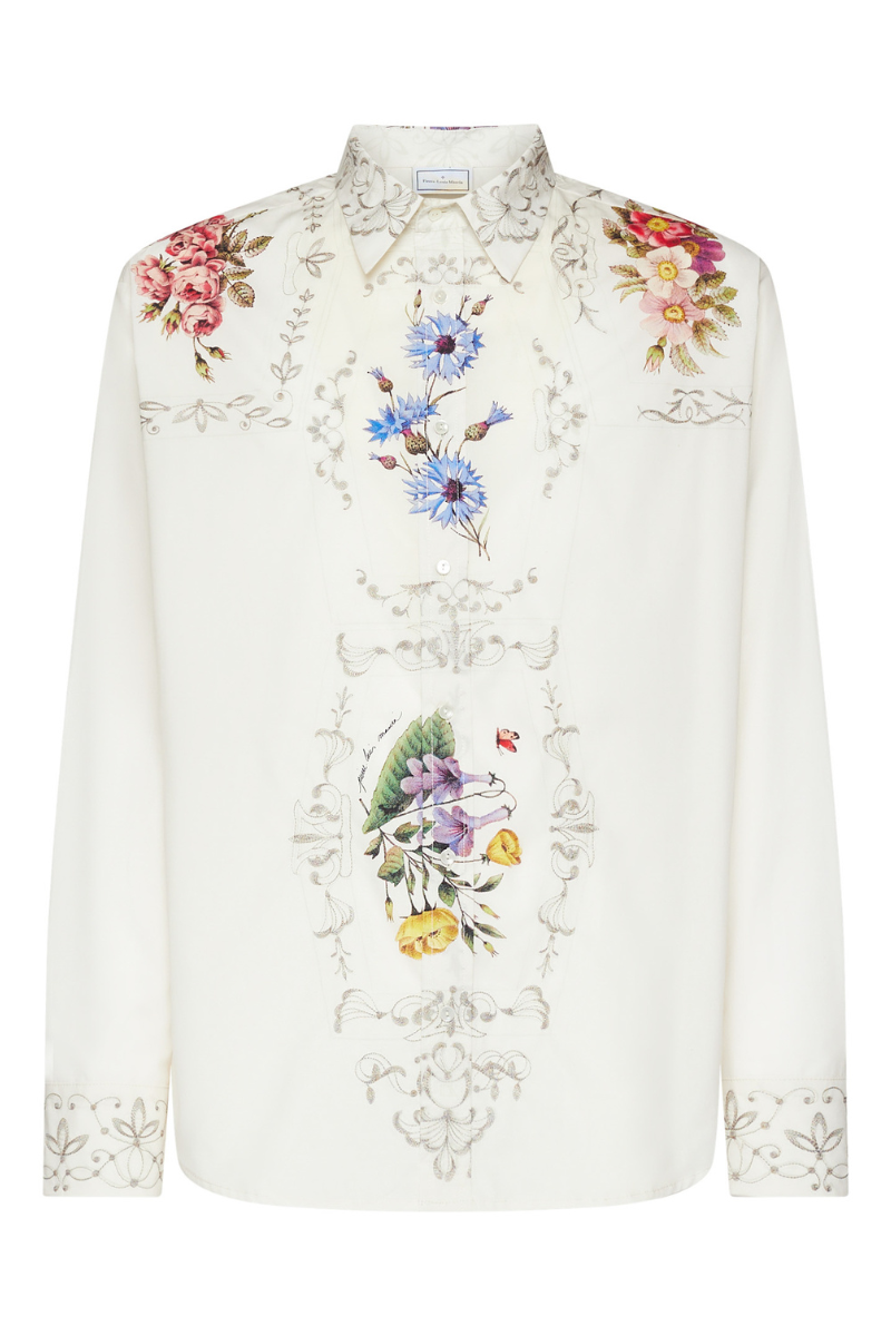 DIOMEDE Poplin Embroidered Shirt-Pierre-Louis Mascia-Boyds Philadelphia