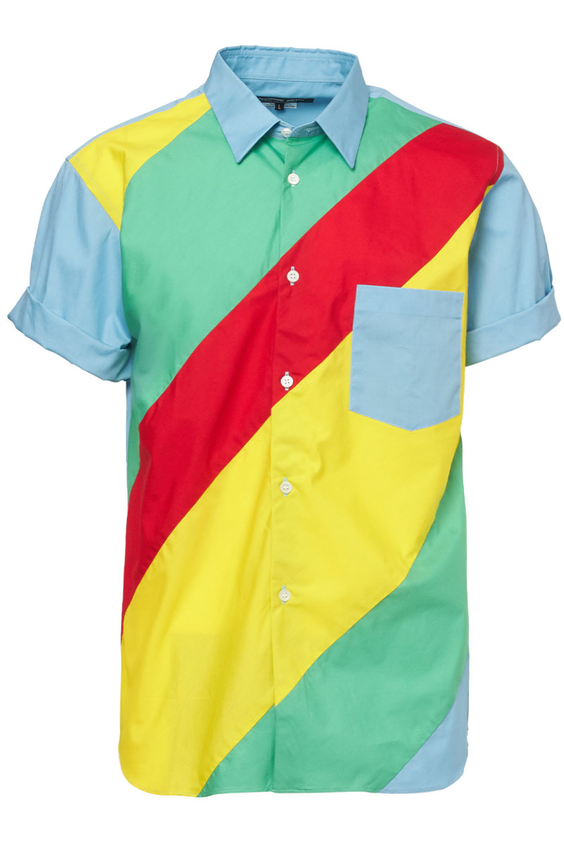 Striped Short Sleeve Sport Shirt-Comme Des Garçons Homme Deux-Boyds Philadelphia
