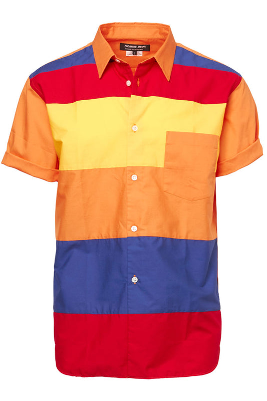 Striped Short Sleeve Sport Shirt-Comme Des Garçons Homme Deux-Boyds Philadelphia