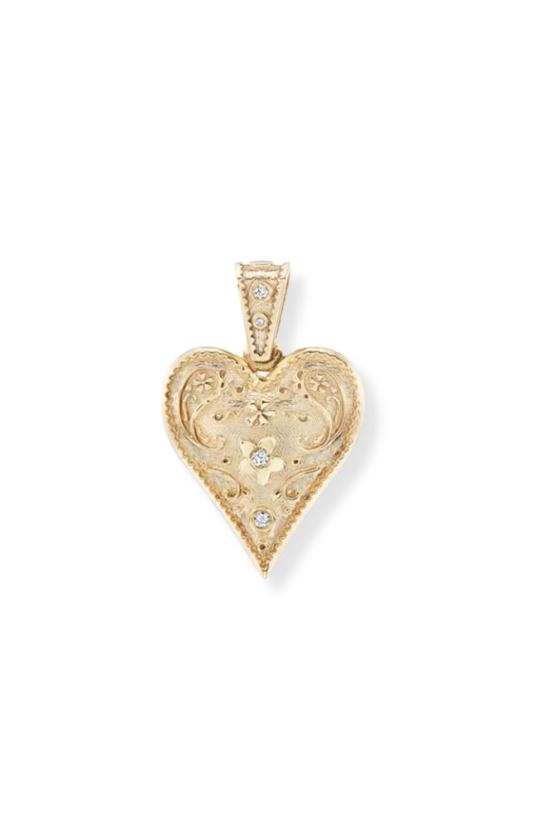 Small Southwestern Heart Charm-Marlo Laz-Boyds Philadelphia