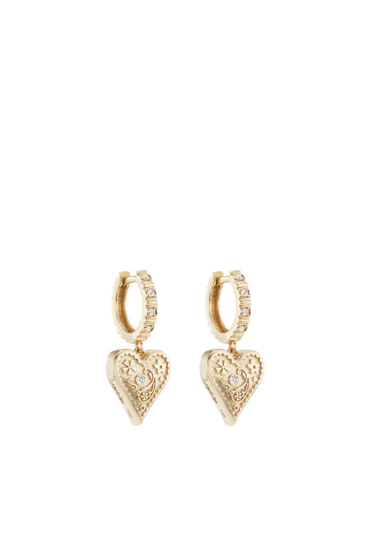 Mini Southwestern Heart Earrings-Marlo Laz-Boyds Philadelphia