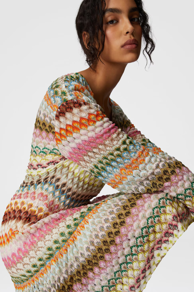 Striped Raschel Laced Dress-Missoni-Boyds Philadelphia