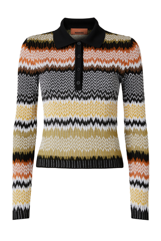 Chevron Knit Polo-Missoni-Boyds Philadelphia