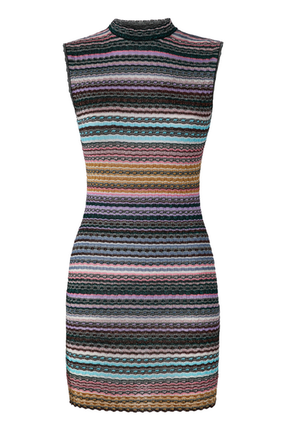 missoni pleated dress Long sleeveless dress in lam pleated knit