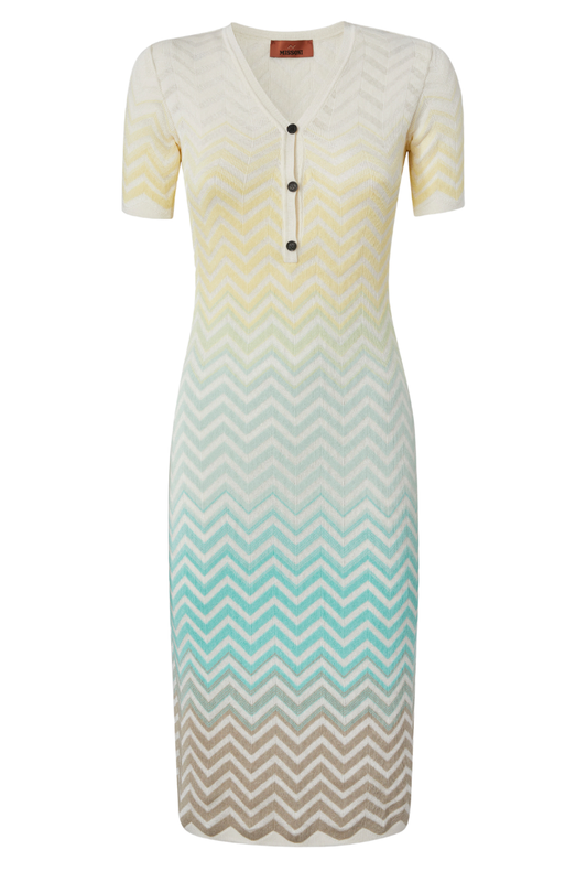 Chevron Dégradé Midi Dress-Missoni-Boyds Philadelphia