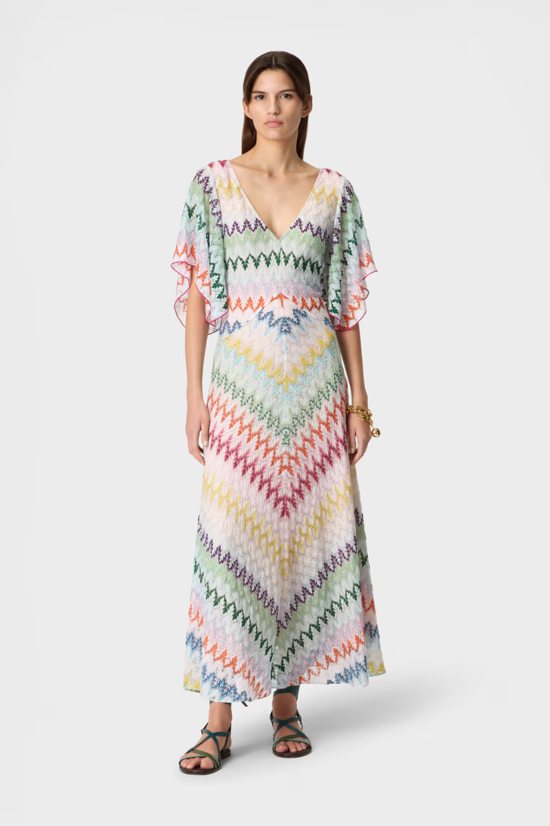 Zigzag Lamé Dress-Missoni-Boyds Philadelphia