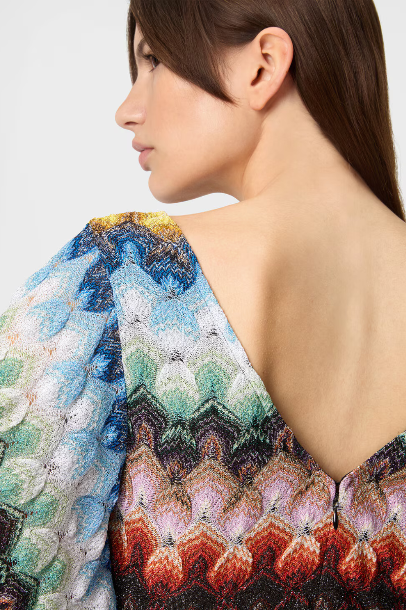 Lamé Raschel Lace Dress-Missoni-Boyds Philadelphia