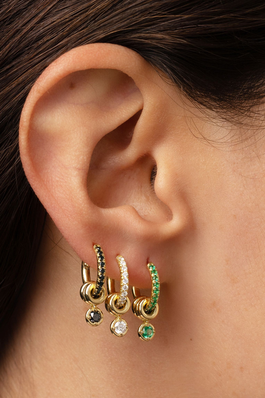 Zahra Pavé Hoop Earrings