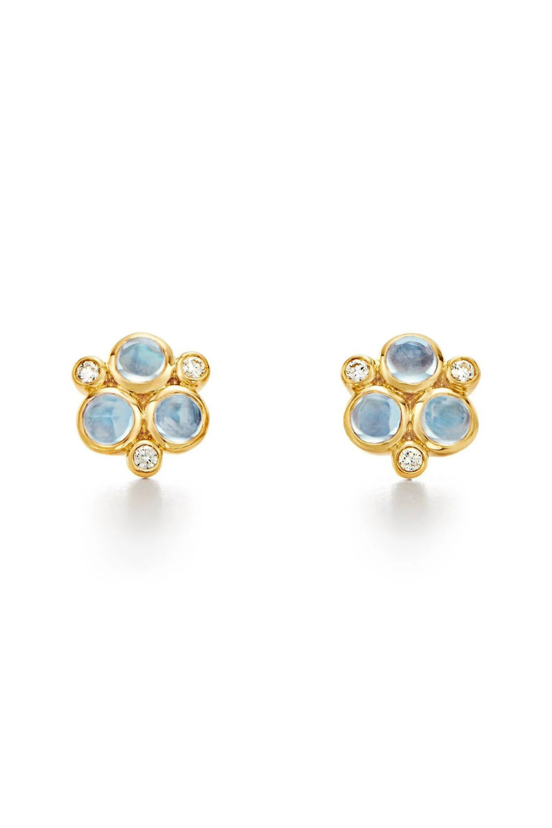 Blue Moonstone Trio Earrings-Temple St. Clair-Boyds Philadelphia