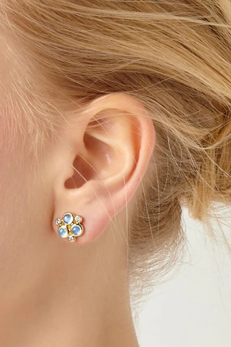 Blue Moonstone Trio Earrings-Temple St. Clair-Boyds Philadelphia