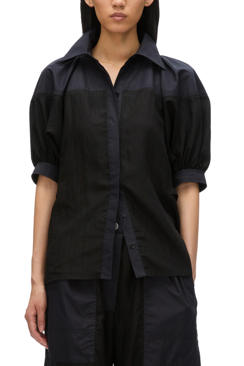Lantern Sleeve Combo Shirt-3.1 Phillip Lim-Boyds Philadelphia