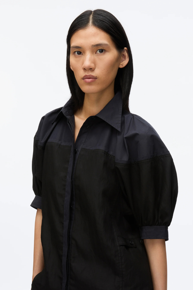 Lantern Sleeve Combo Shirt-3.1 Phillip Lim-Boyds Philadelphia