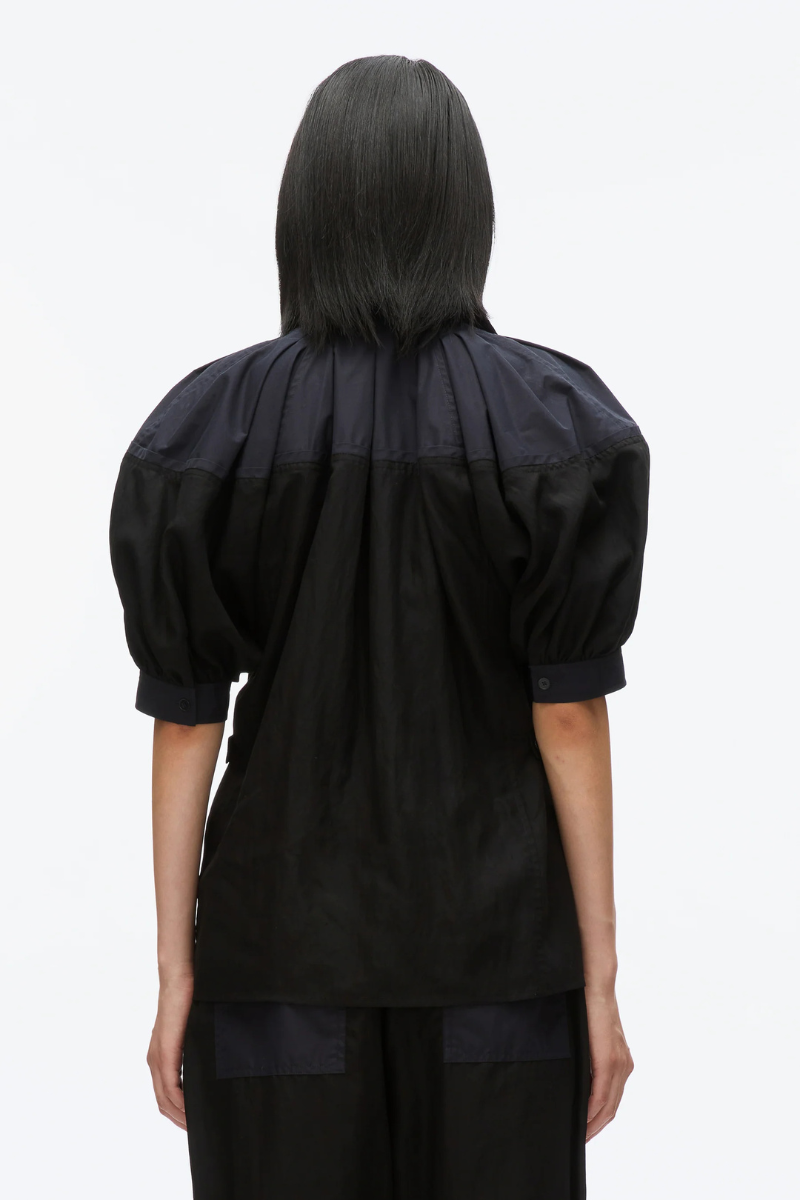 Lantern Sleeve Combo Shirt-3.1 Phillip Lim-Boyds Philadelphia