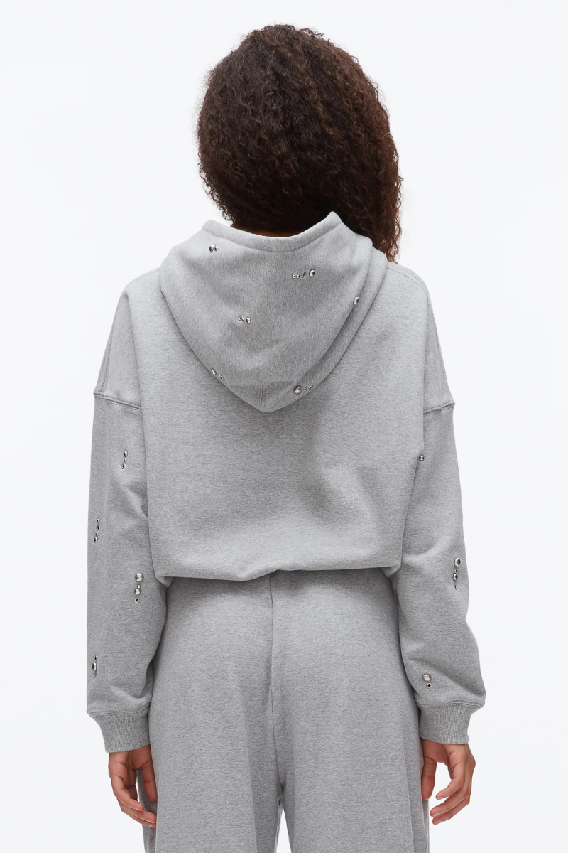 Stud Embellished Hoodie-3.1 Phillip Lim-Boyds Philadelphia