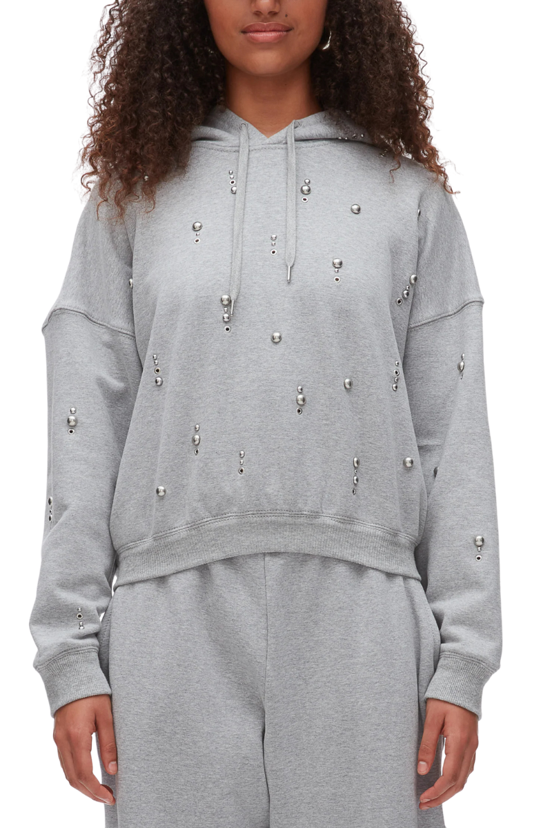 Stud Embellished Hoodie-3.1 Phillip Lim-Boyds Philadelphia