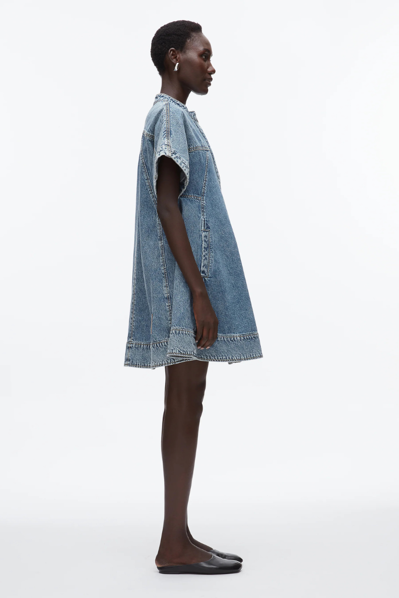 Trapeze Light Denim Dress-3.1 Phillip Lim-Boyds Philadelphia