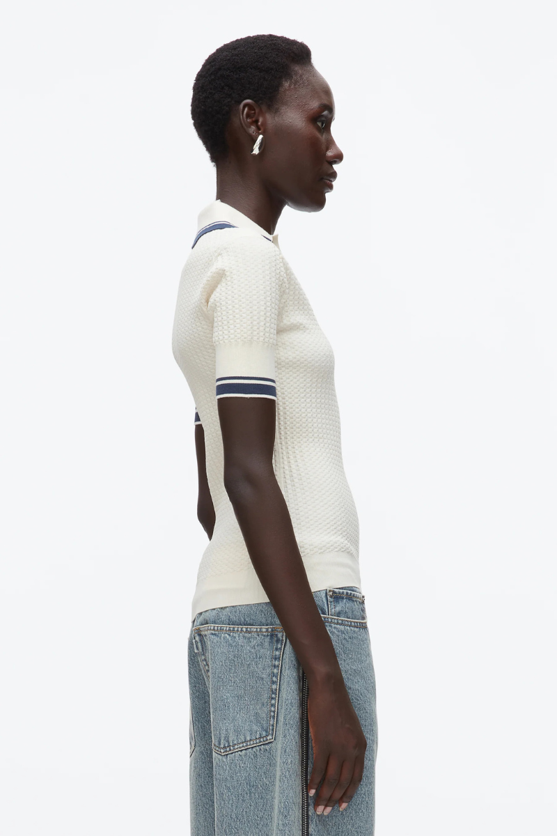 Textured Rib Fitted Polo-3.1 Phillip Lim-Boyds Philadelphia