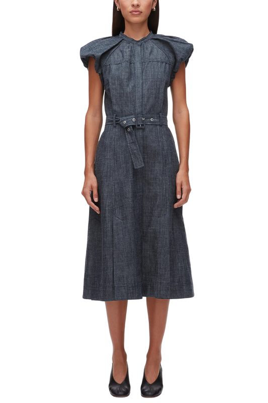 Denim Puff Sleeve Dress-3.1 Phillip Lim-Boyds Philadelphia