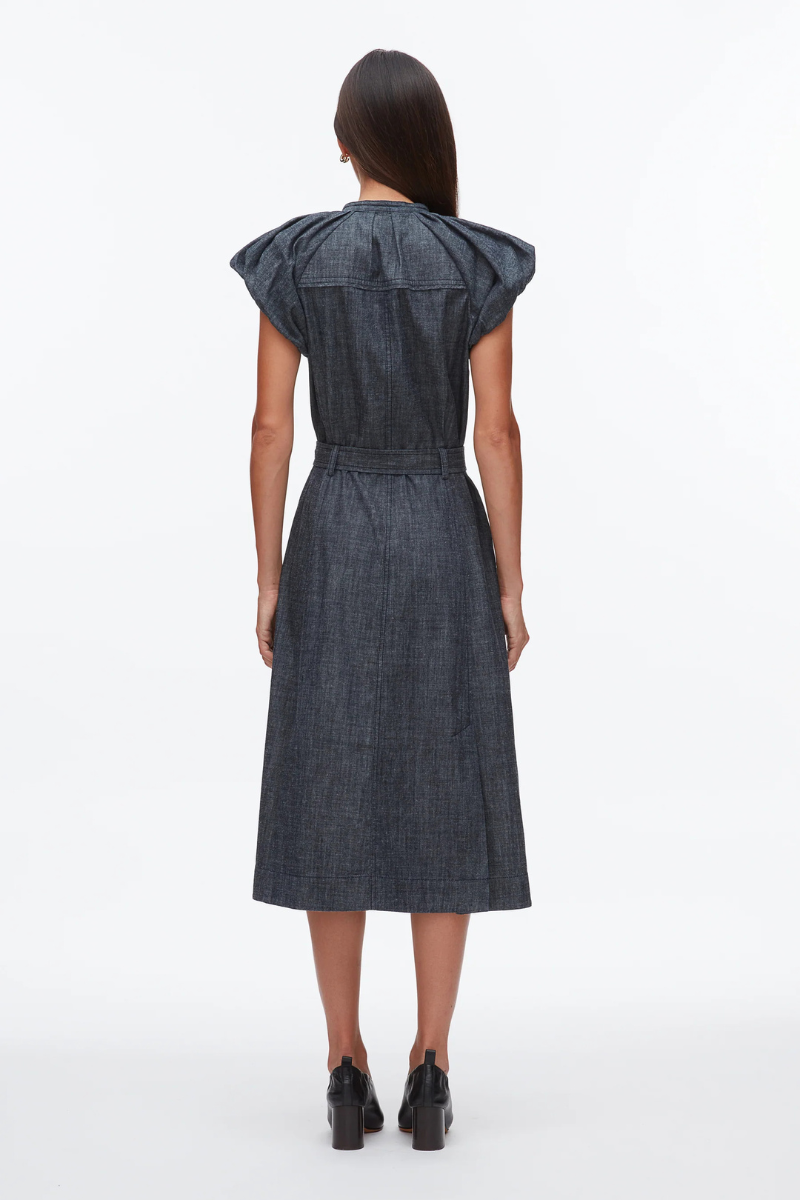 Denim Puff Sleeve Dress-3.1 Phillip Lim-Boyds Philadelphia