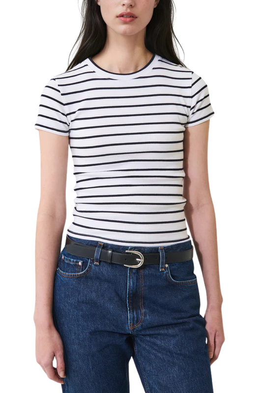 Striped Ribbed Baby T-Shirt-Patrick Assaraf-Boyds Philadelphia