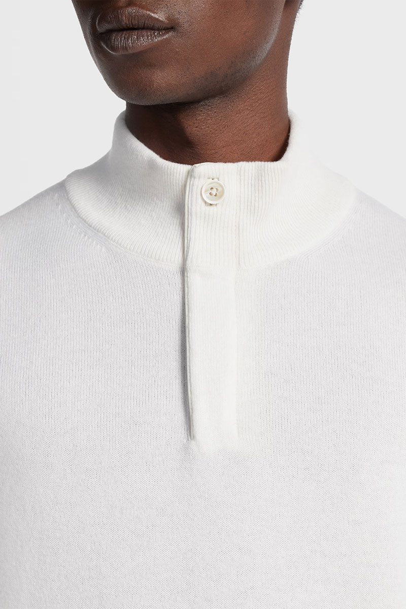 Oasi Cashmere Zip Mock Sweater-Zegna-Boyds Philadelphia