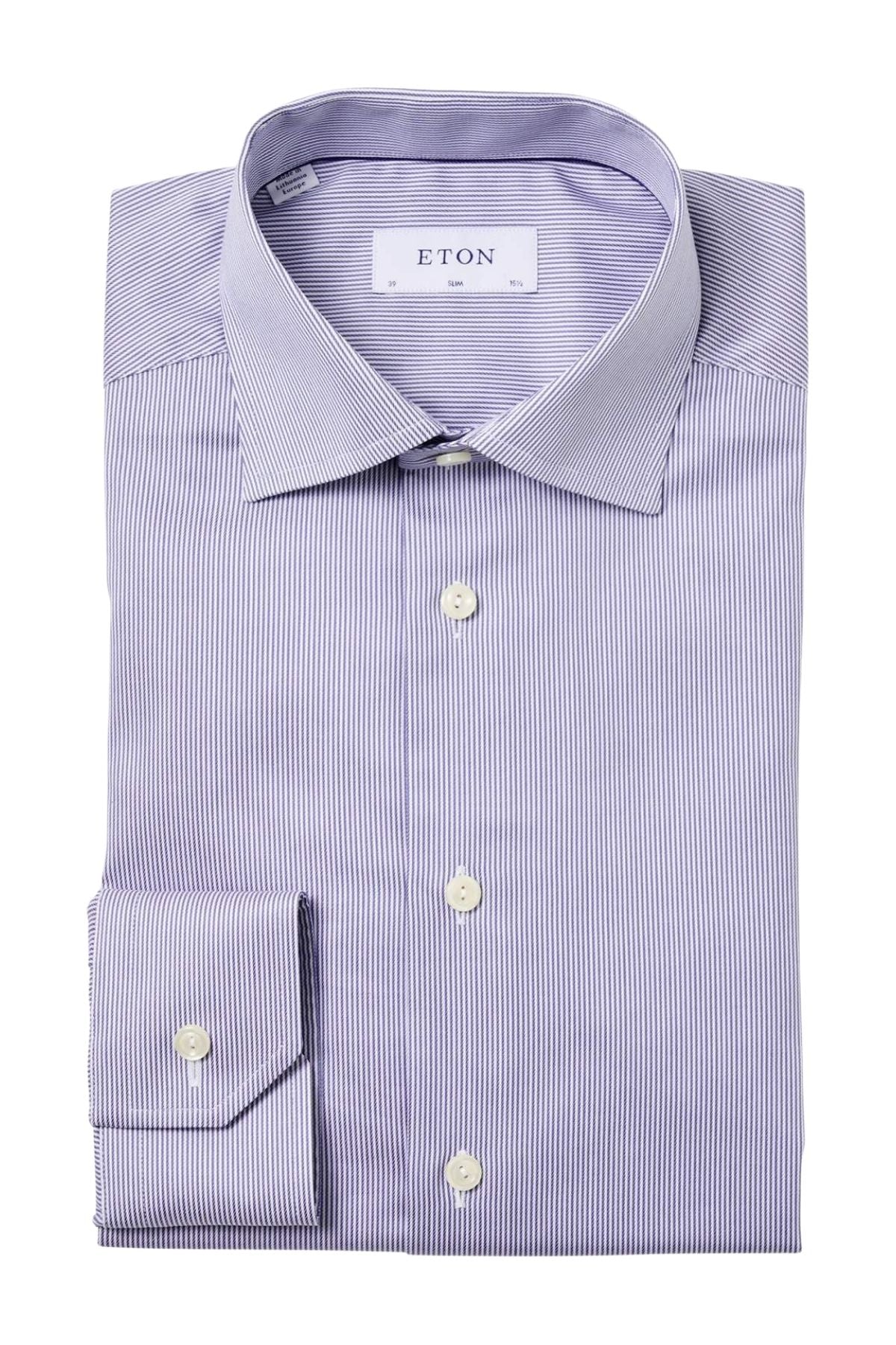 Fine Striped Signature Twill Shirt-Eton-Boyds Philadelphia