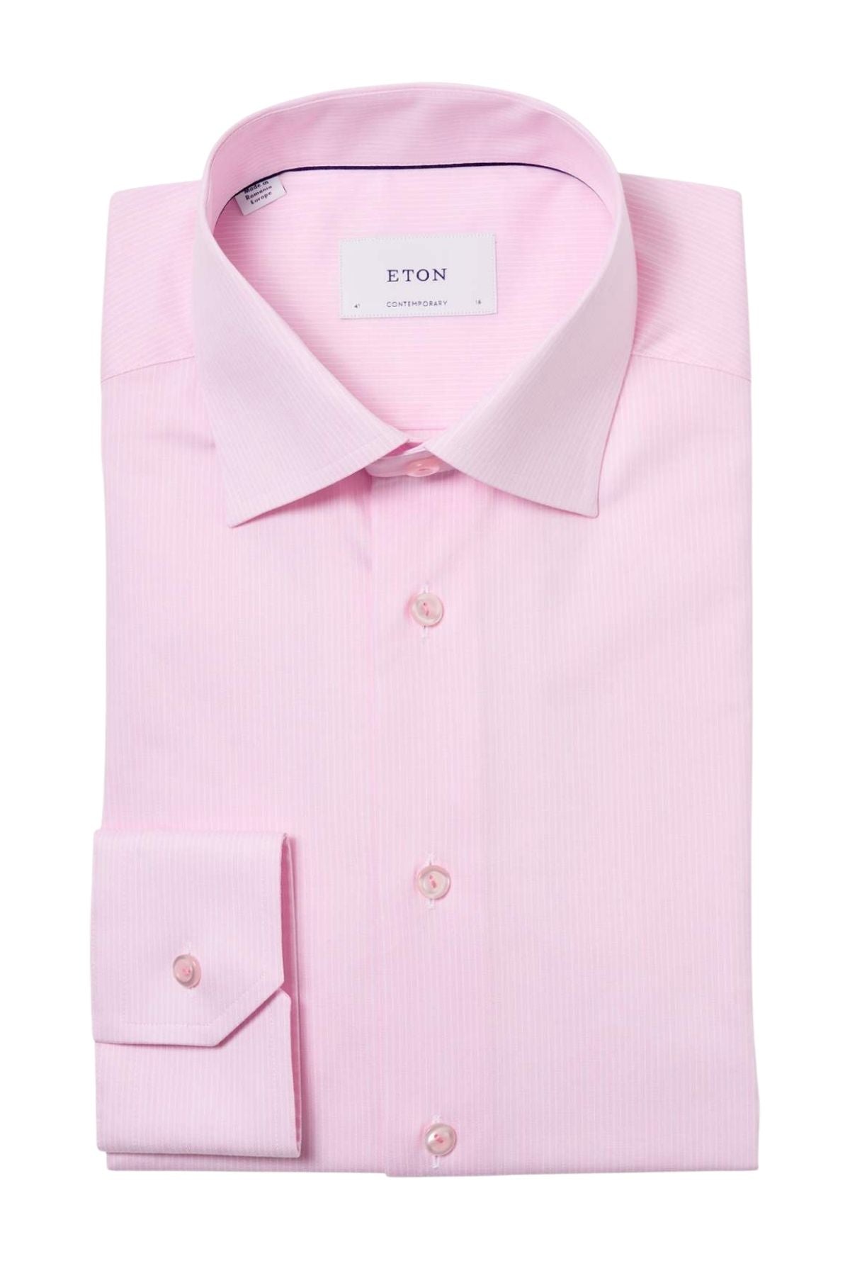 Pink Striped Cotton TENCEL™ Lyocell Shirt-Eton-Boyds Philadelphia