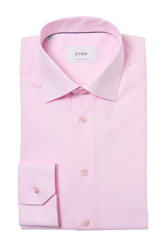 Pink Striped Cotton TENCEL™ Lyocell Shirt-Eton-Boyds Philadelphia