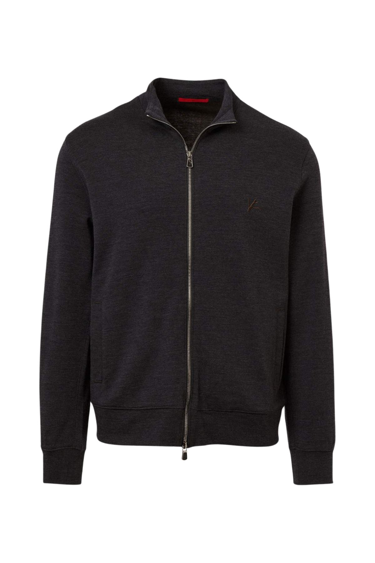 Zip Stand Collar Track Top