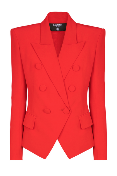 Crepe 6-Button Jacket | Balmain Tailored Blazer – Boyds