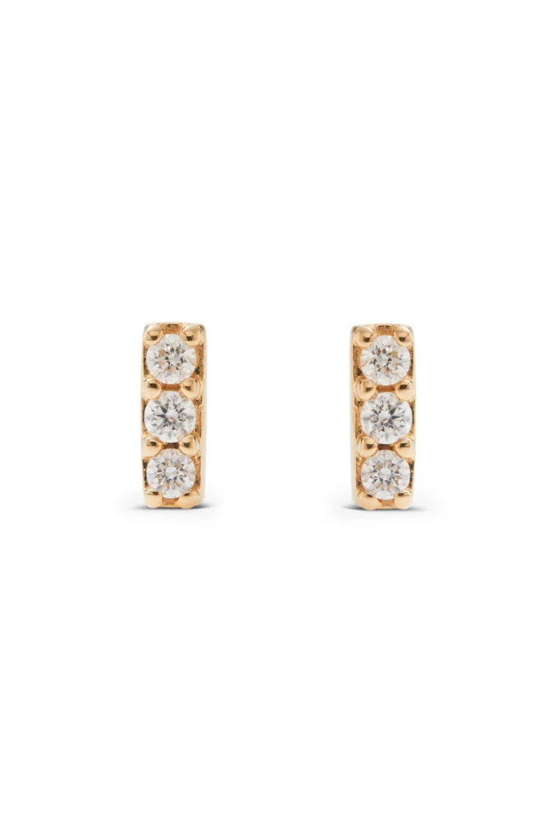 Mini Diamond Bar Earrings-J.Tyler-Boyds Philadelphia
