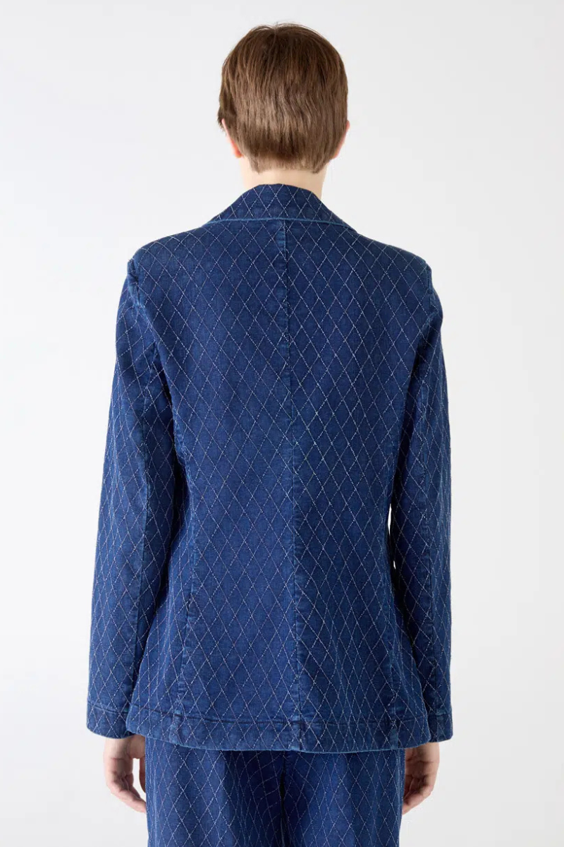 Pin Diamond Denim Blazer-Shaft-Boyds Philadelphia