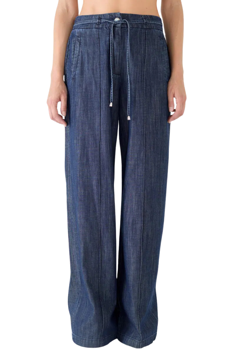 Flavia Wide Leg Chambray Jeans-Shaft-Boyds Philadelphia