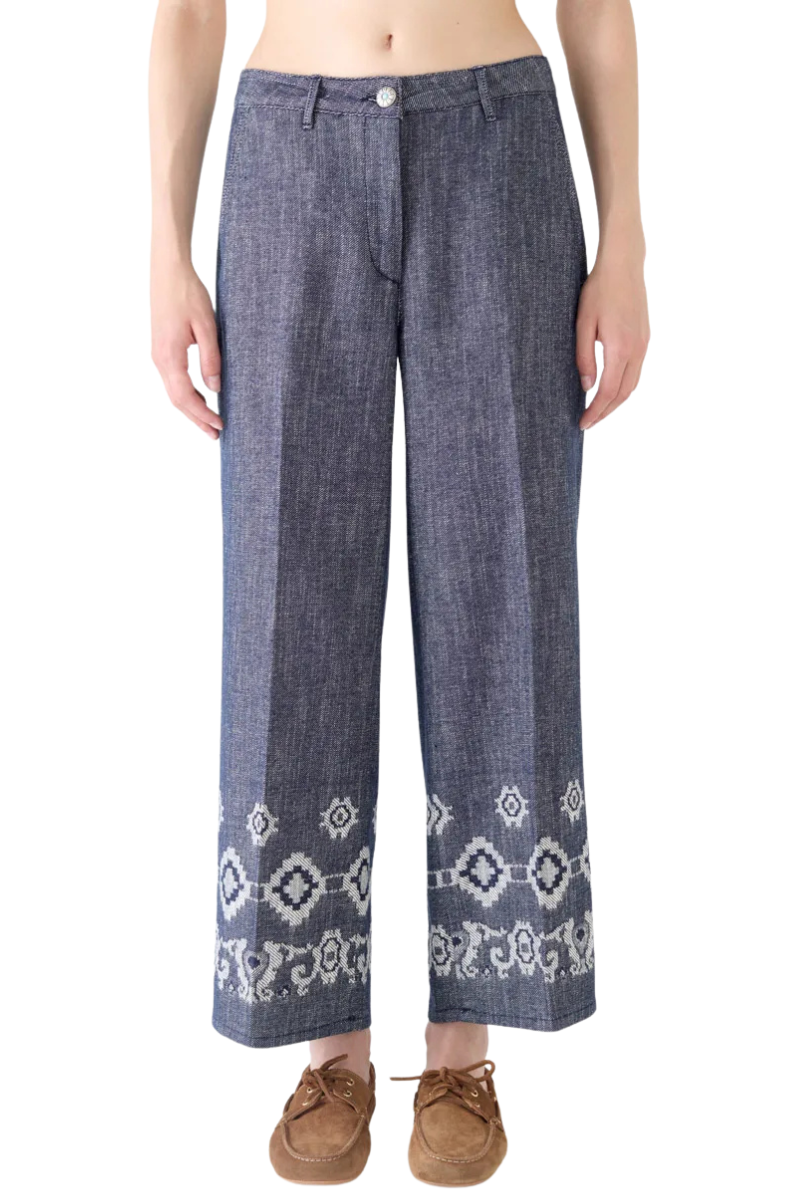 Mariella Cropped Jacquard Jeans-Shaft-Boyds Philadelphia