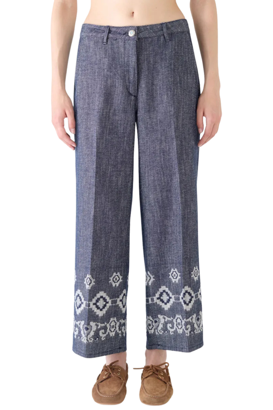 Mariella Cropped Jacquard Jeans-Shaft-Boyds Philadelphia