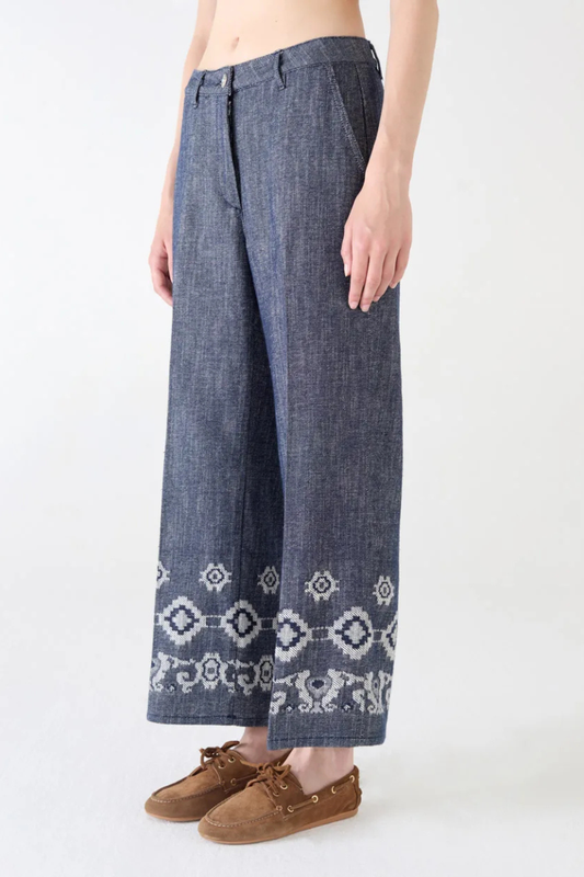 Mariella Cropped Jacquard Jeans-Shaft-Boyds Philadelphia