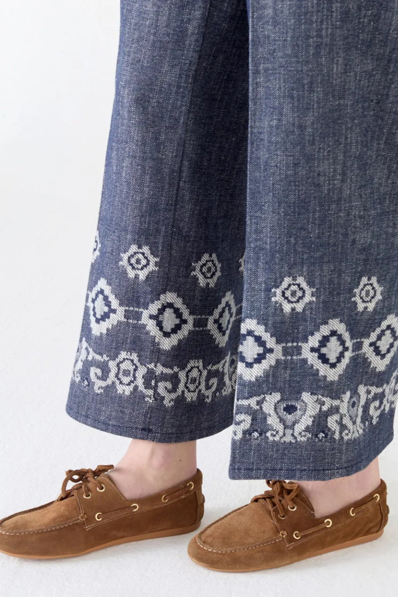 Mariella Cropped Jacquard Jeans-Shaft-Boyds Philadelphia