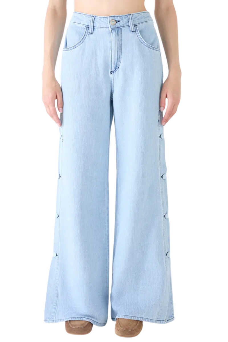 Sporty Wide Leg Jeans-Shaft-Boyds Philadelphia