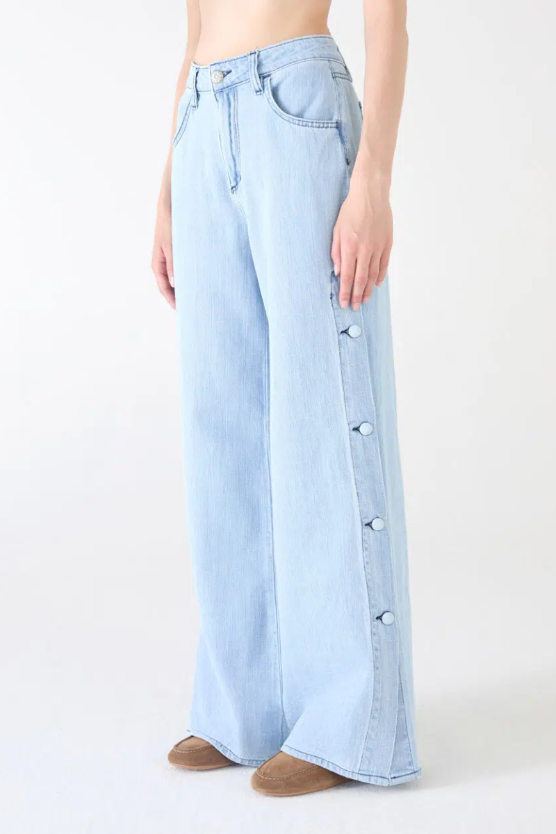 Sporty Wide Leg Jeans-Shaft-Boyds Philadelphia